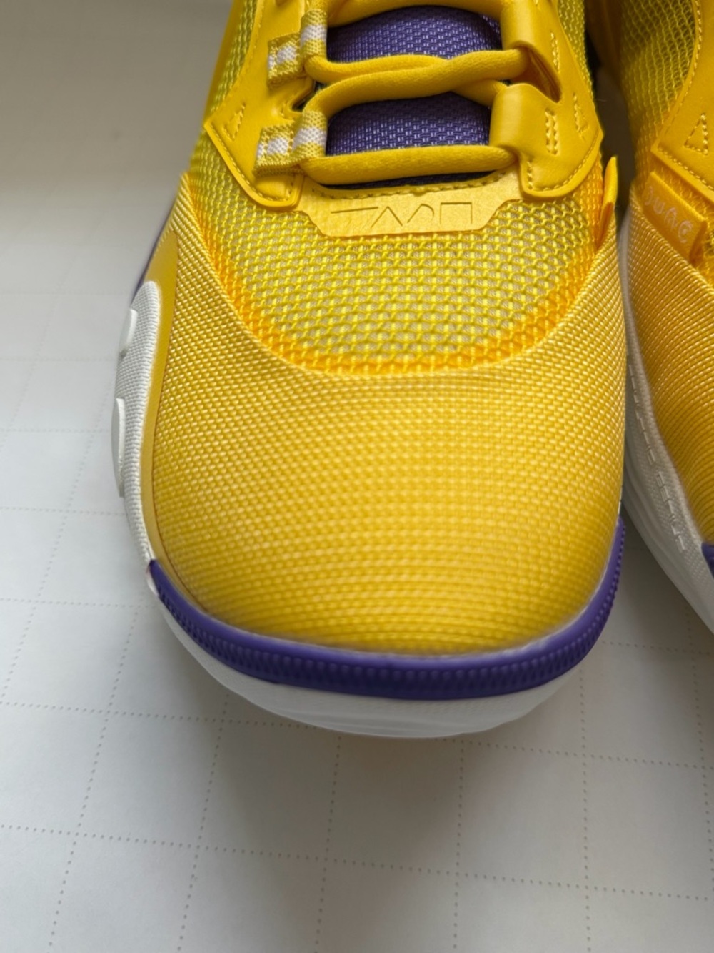 Men's Yellow & Purple Performance Sneakers - Picture 7 of 7